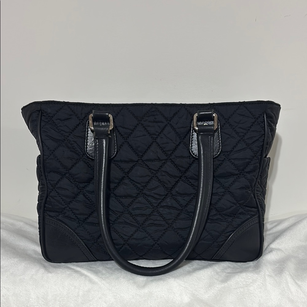 Chanel Authentic Nylon Paris New York Matrasse Coco Mark Tote Bag Black (VGUC) - Picture 14 of 16